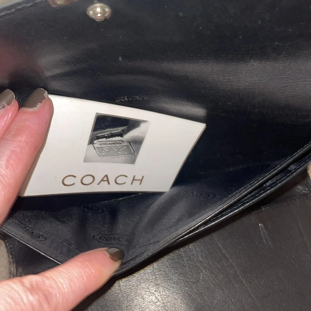 Coach wallet, black fair used condition